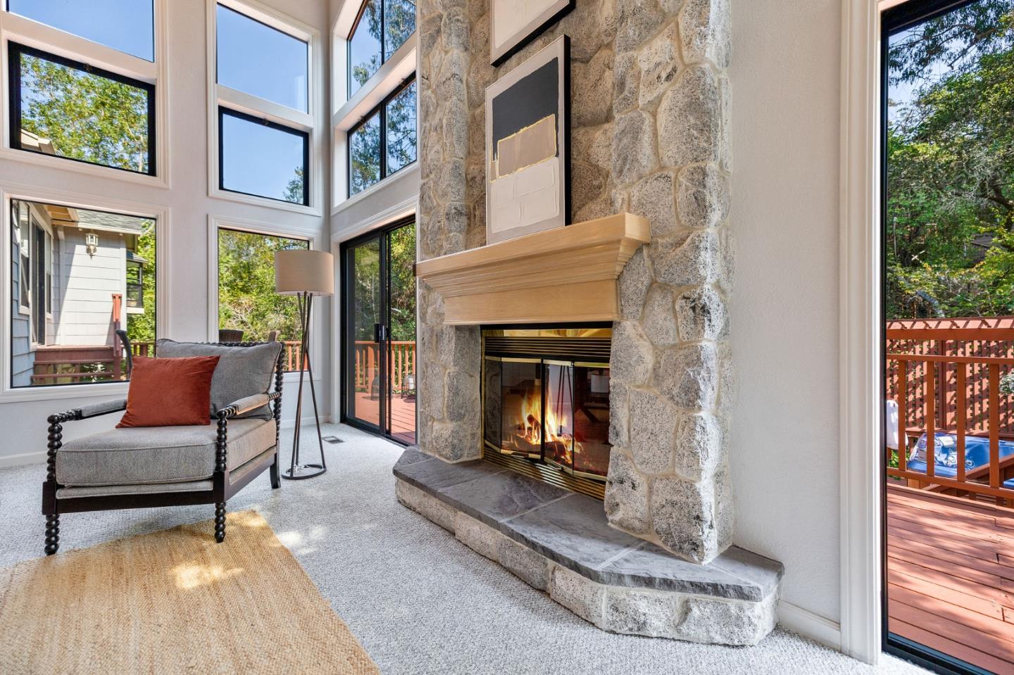 37 Vía Canon Millbrae, CA 94030 - Photo 11 of 69 a living room with furniture and a fireplace