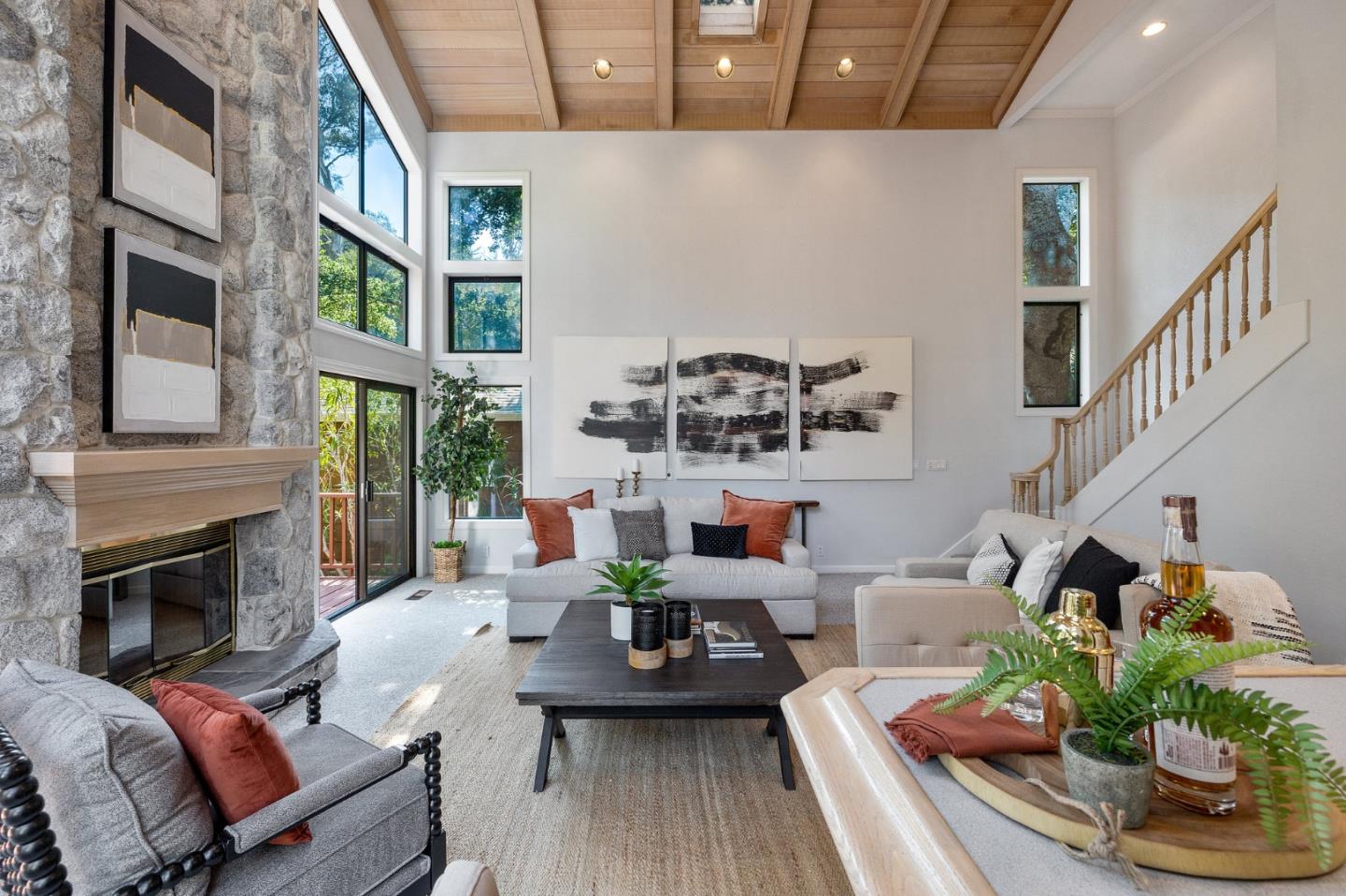 37 Vía Canon Millbrae, CA 94030 - Photo 12 of 69 a living room with furniture fireplace and wooden floor