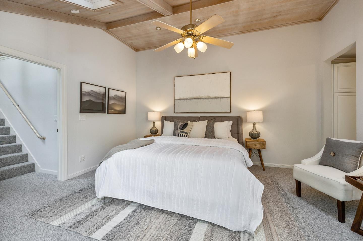 37 Vía Canon Millbrae, CA 94030 - Photo 35 of 69 a bedroom with a bed and a chandelier