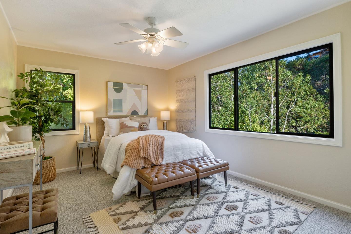 37 Vía Canon Millbrae, CA 94030 - Photo 46 of 69 a bed sitting in a bedroom next to a window