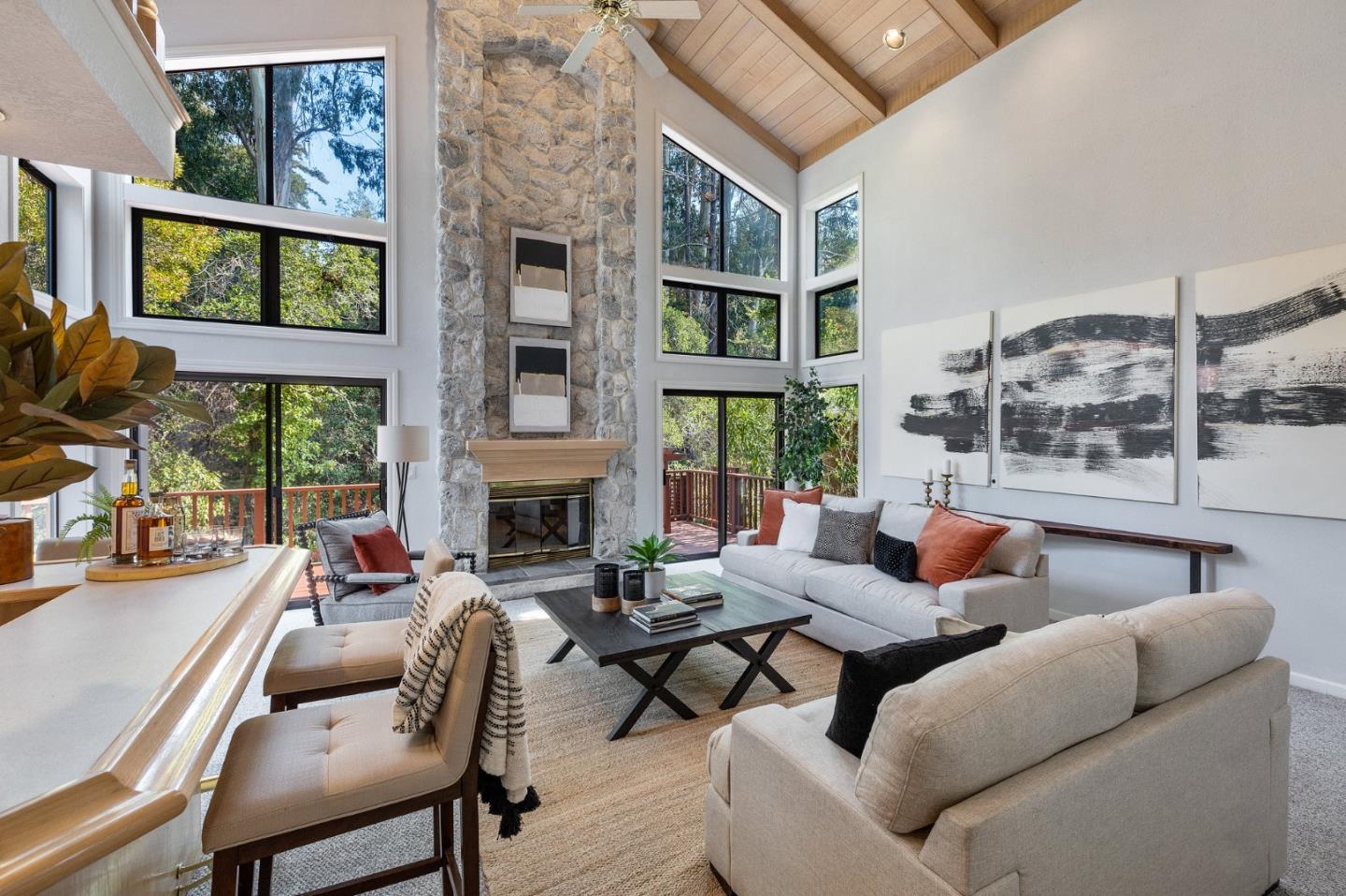 37 Vía Canon Millbrae, CA 94030 - Photo 10 of 69 a living room with furniture fireplace and a large window