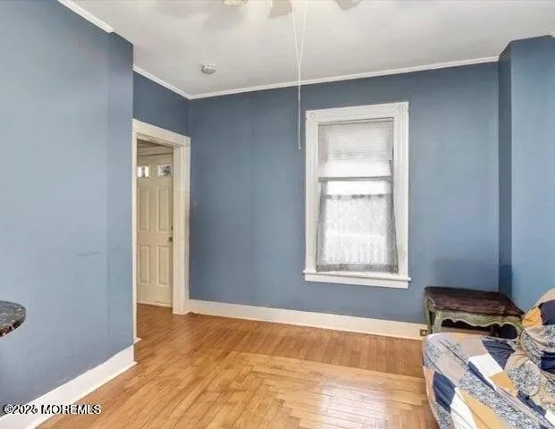 a view of an empty room and window