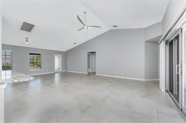 a view of a livingroom with a staircase