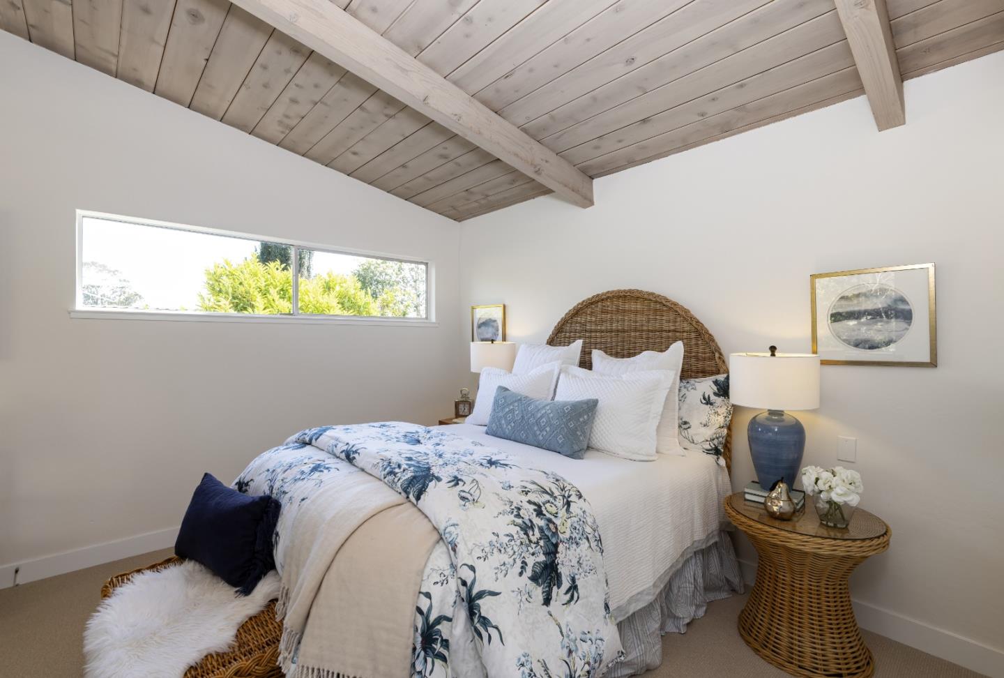 621 Townsend Drive Aptos, CA 95003 - Photo 20 of 43 a bedroom with a bed and a painting on the wall