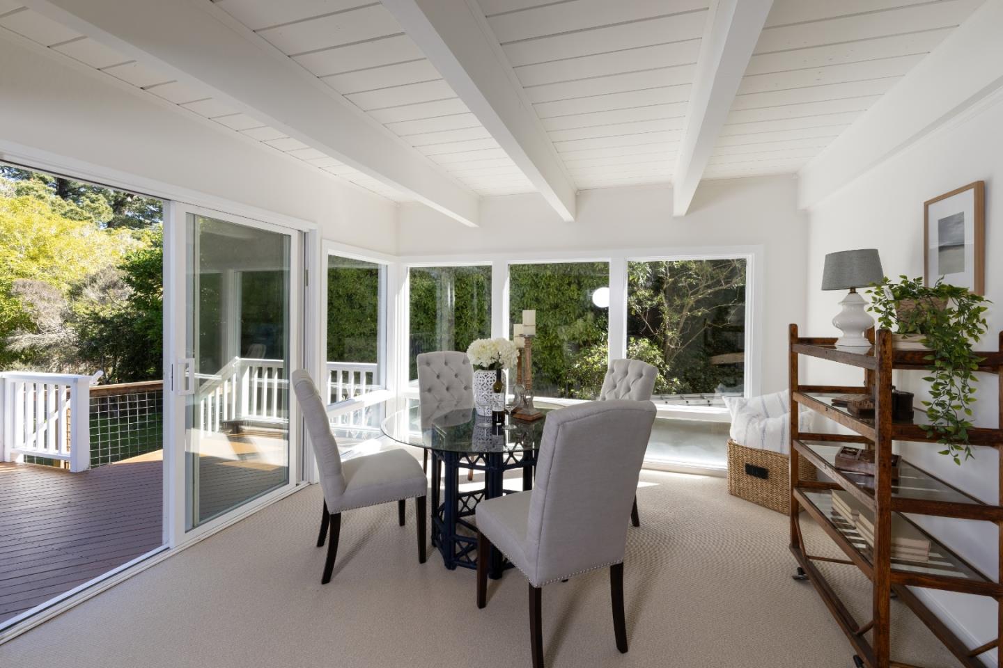 621 Townsend Drive Aptos, CA 95003 - Photo 29 of 43 a view of a dining room with furniture window and outside view