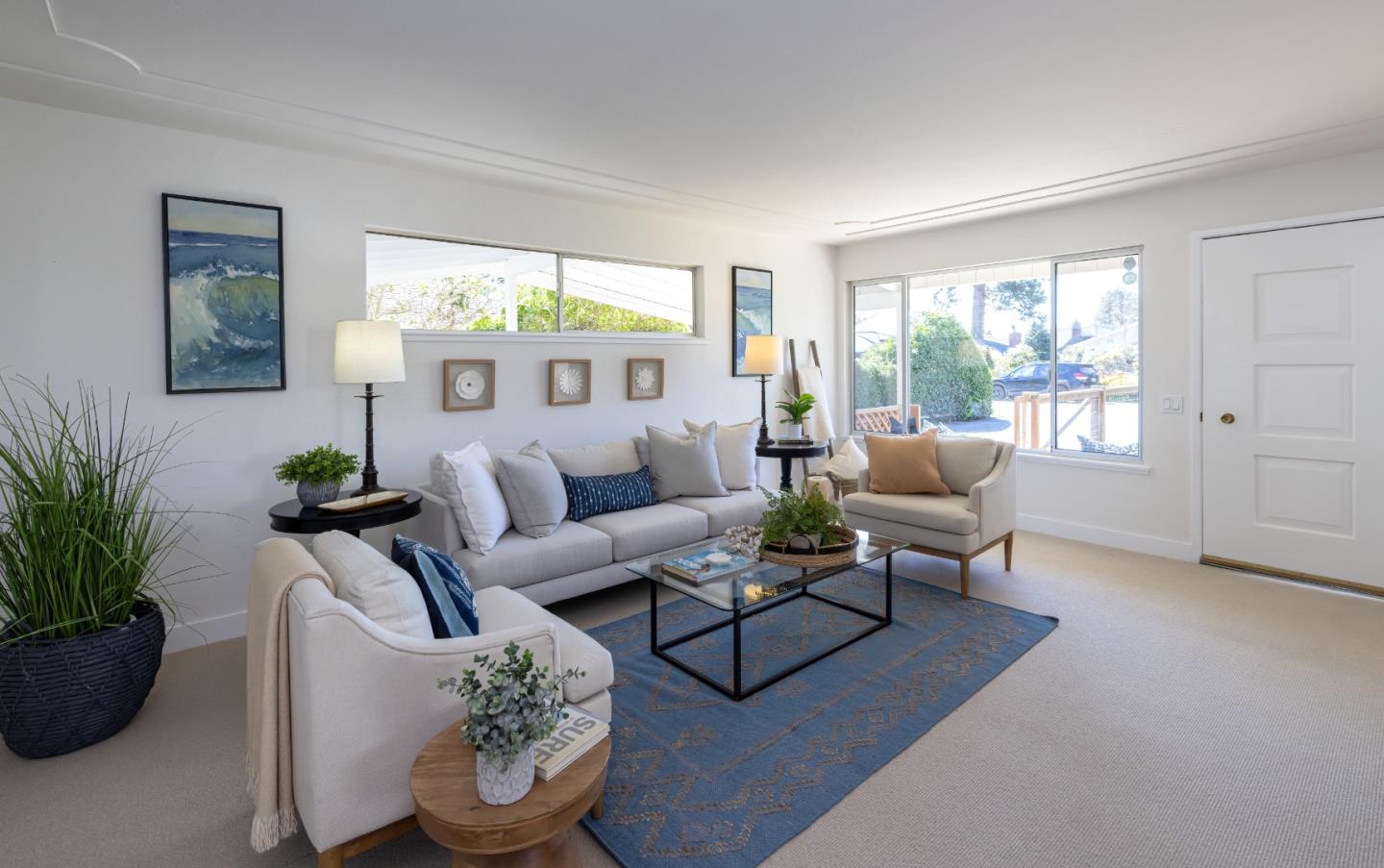 621 Townsend Drive Aptos, CA 95003 - Photo 9 of 43 a living room with furniture and a potted plant