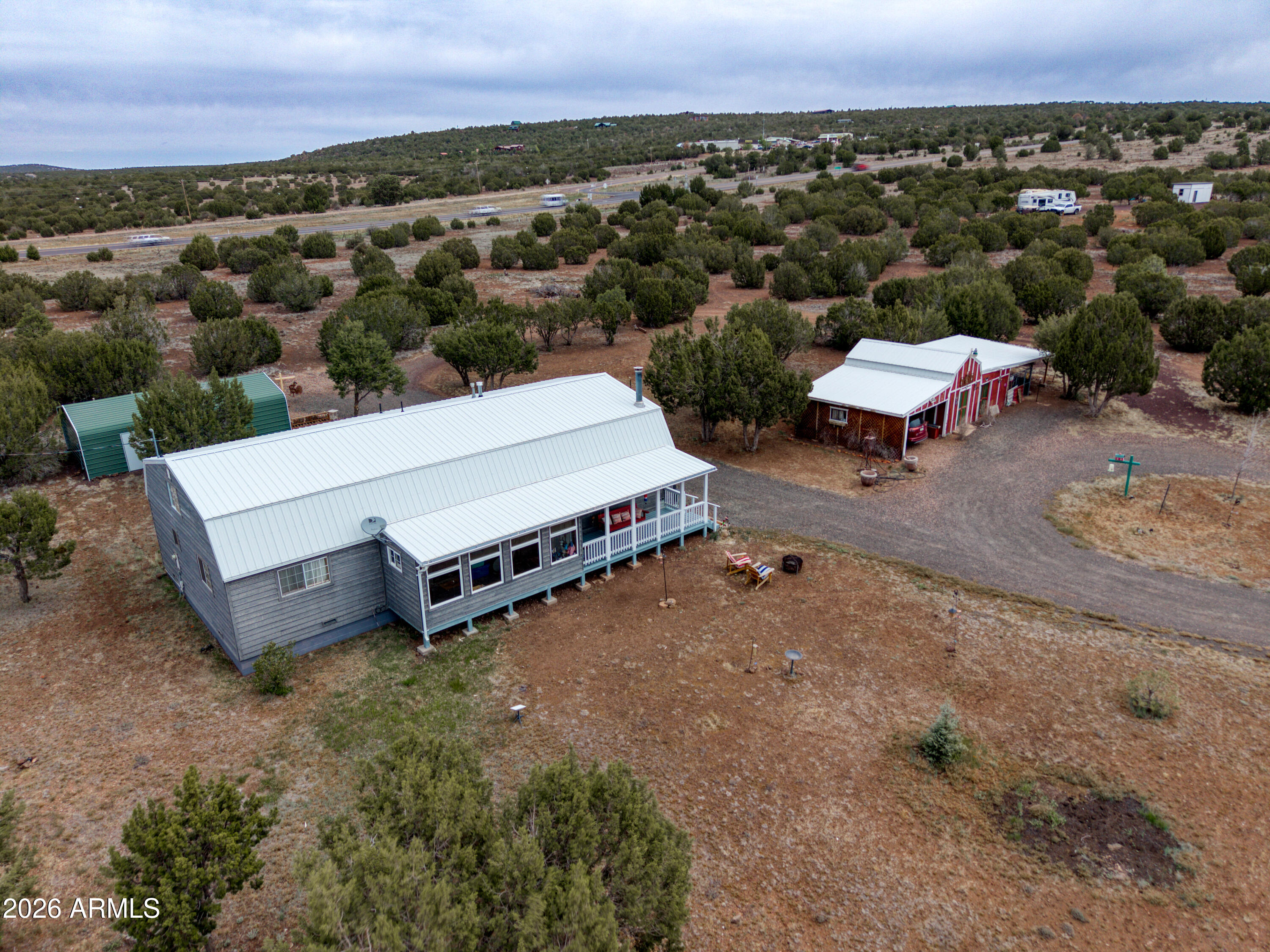 5 Co Road Show Low, AZ 85901 - Photo 27 of 39 an aerial view of a house with a yard