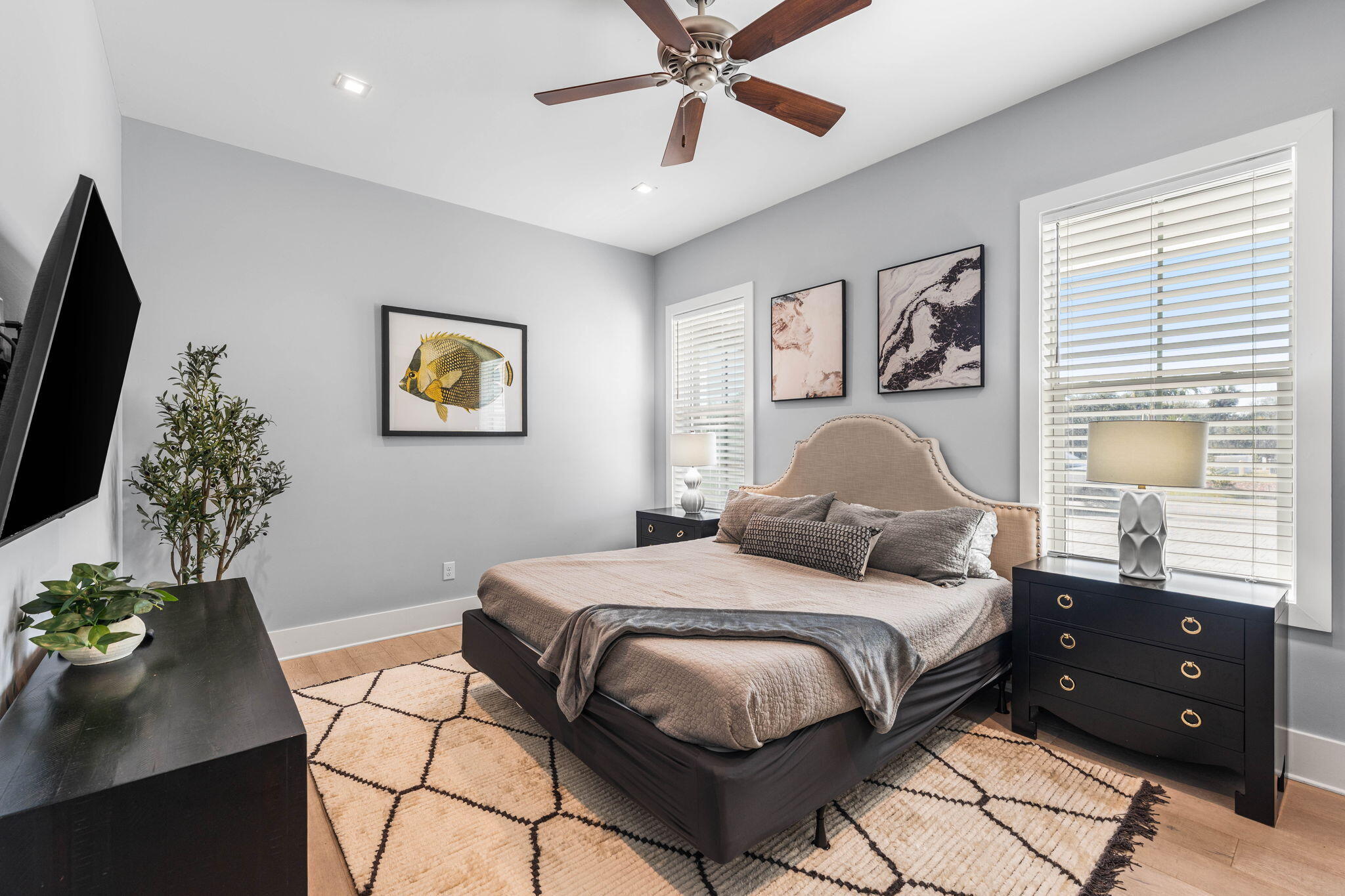 1683 South Co Highway 393 Santa Rosa Beach, FL 32459 - Photo 25 of 72 a bedroom with a bed and a window