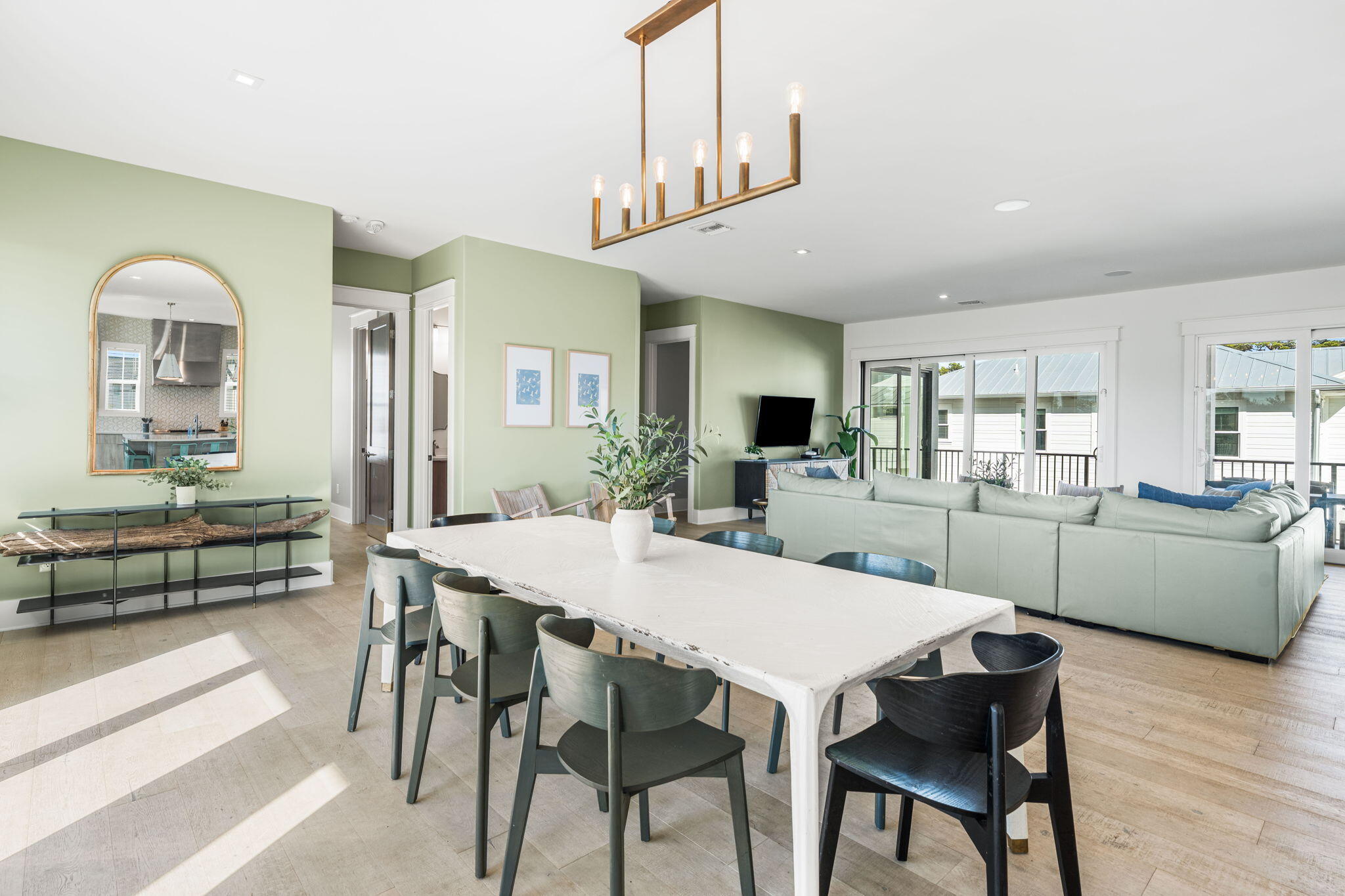 1683 South Co Highway 393 Santa Rosa Beach, FL 32459 - Photo 32 of 72 a view of a dining room with furniture and wooden floor