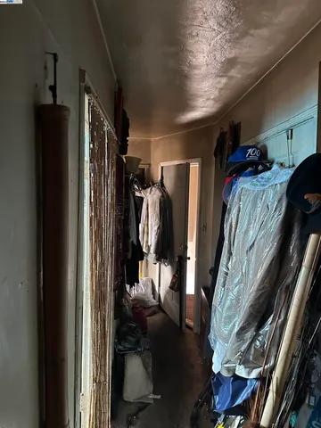 a storage room with washer and dryer