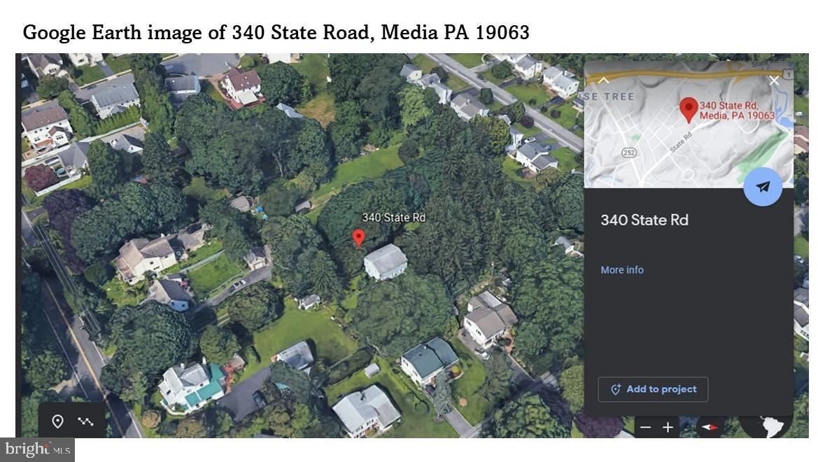 340 State Road Media, PA 19063 - Photo 45 of 45 A Google Earth shot to help you see the location