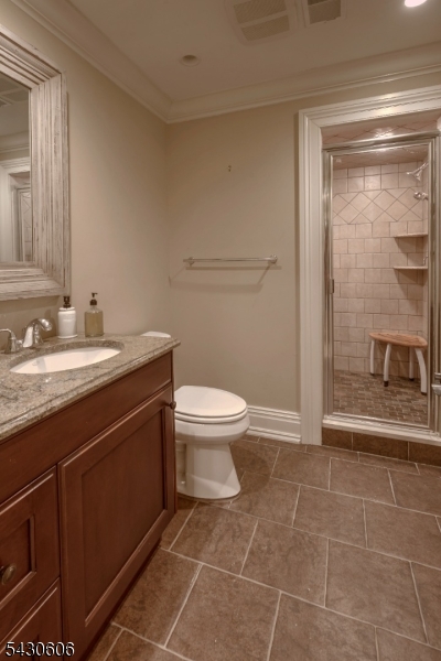 5 Burnett Road Mendham, NJ 07945 - Photo 41 of 50 a bathroom with a sink toilet and shower