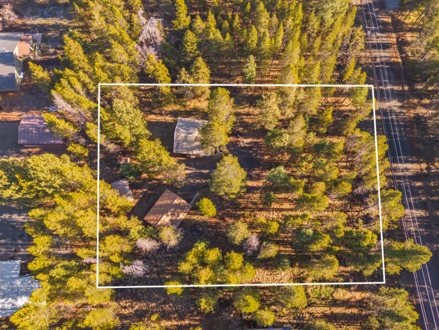 17280 Azusa Road Bend, OR 97707 - Photo 30 of 38 Drone w:Lot lines
