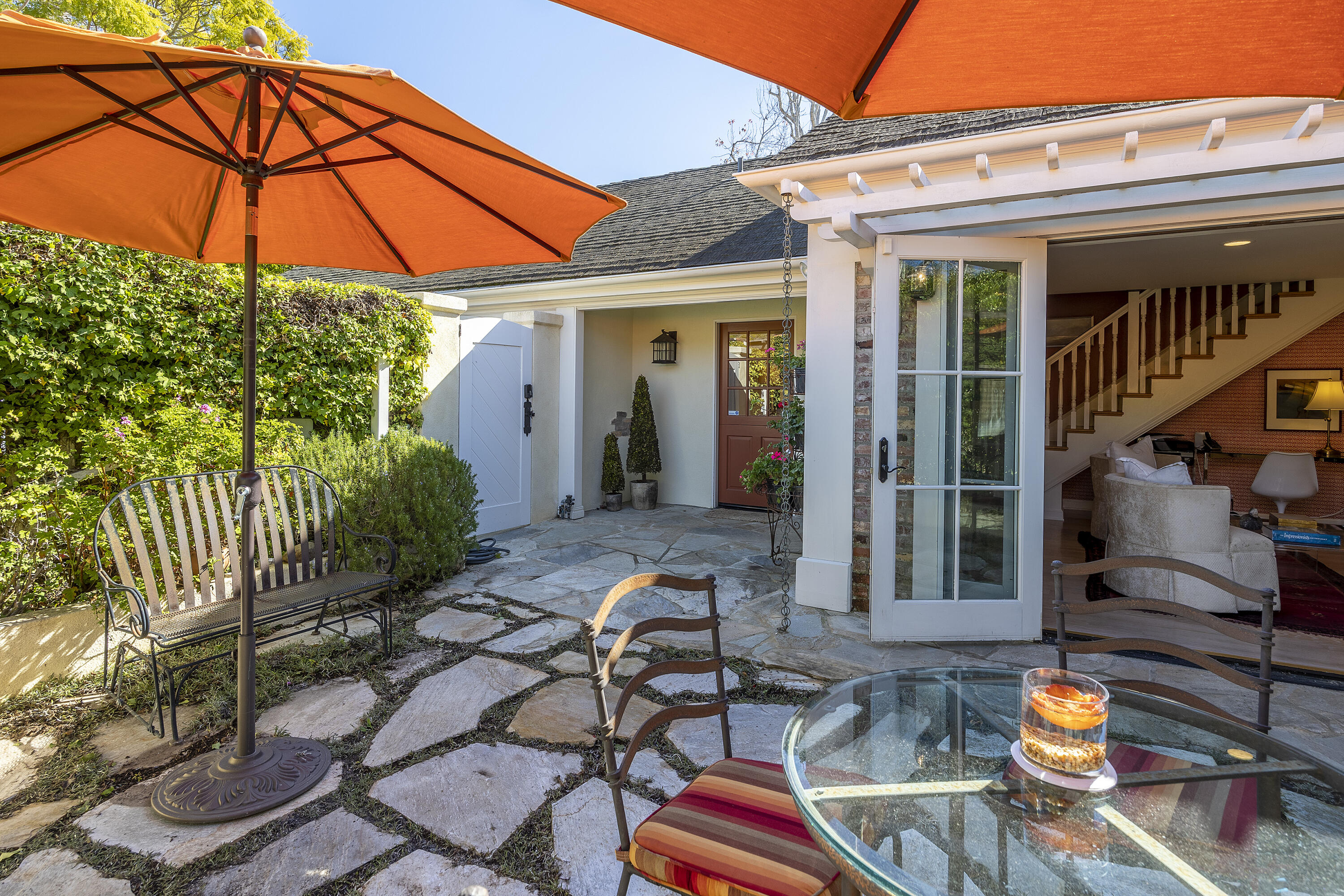 544 San Ysidro Road, Unit B Montecito, CA 93108 - Photo 4 of 18 a view of house with patio outdoor seating