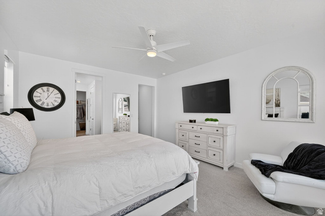 1165 West Union Bench Drive Mapleton, UT 84664 - Photo 22 of 61 Bright bedroom featuring light-toned walls and carpeting
