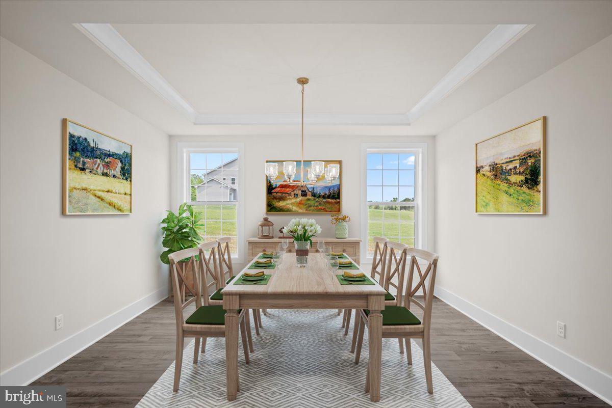 3900 Logmill Road Gainesville, VA 20155 - Photo 16 of 47 Tray ceiling in Dining Room, virtually staged
