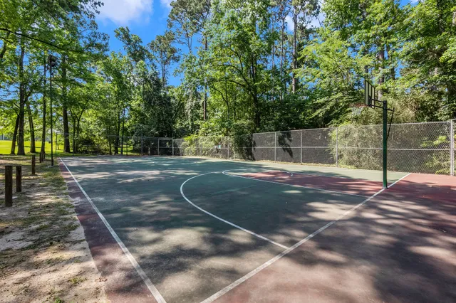 a view of a basketball court
