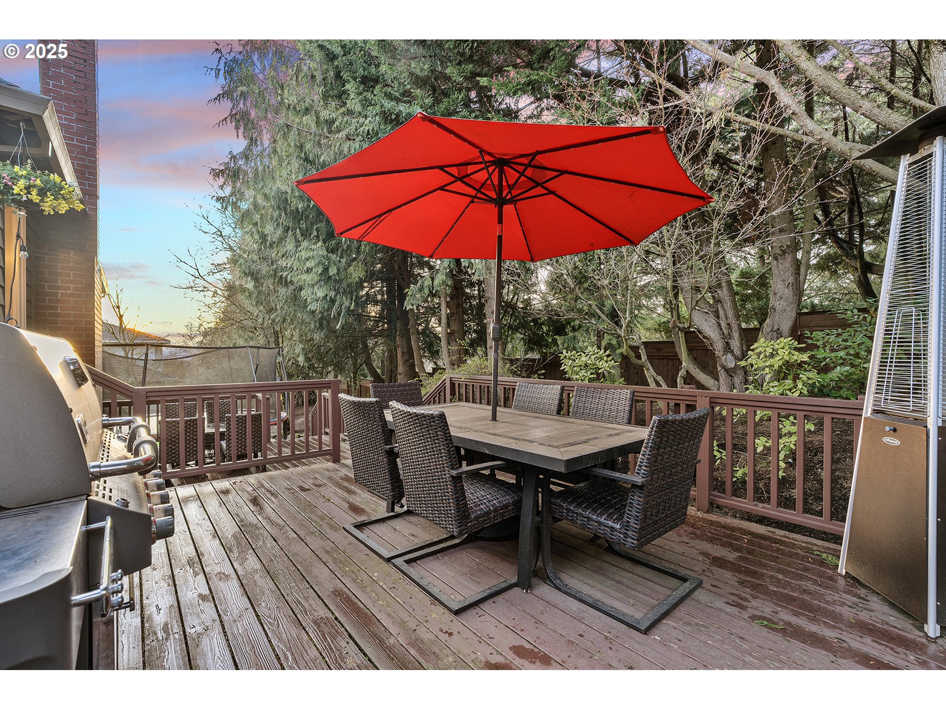 15943 Southwest Enna Court Portland, OR 97224 - Photo 41 of 48 a view of deck with furniture and umbrella