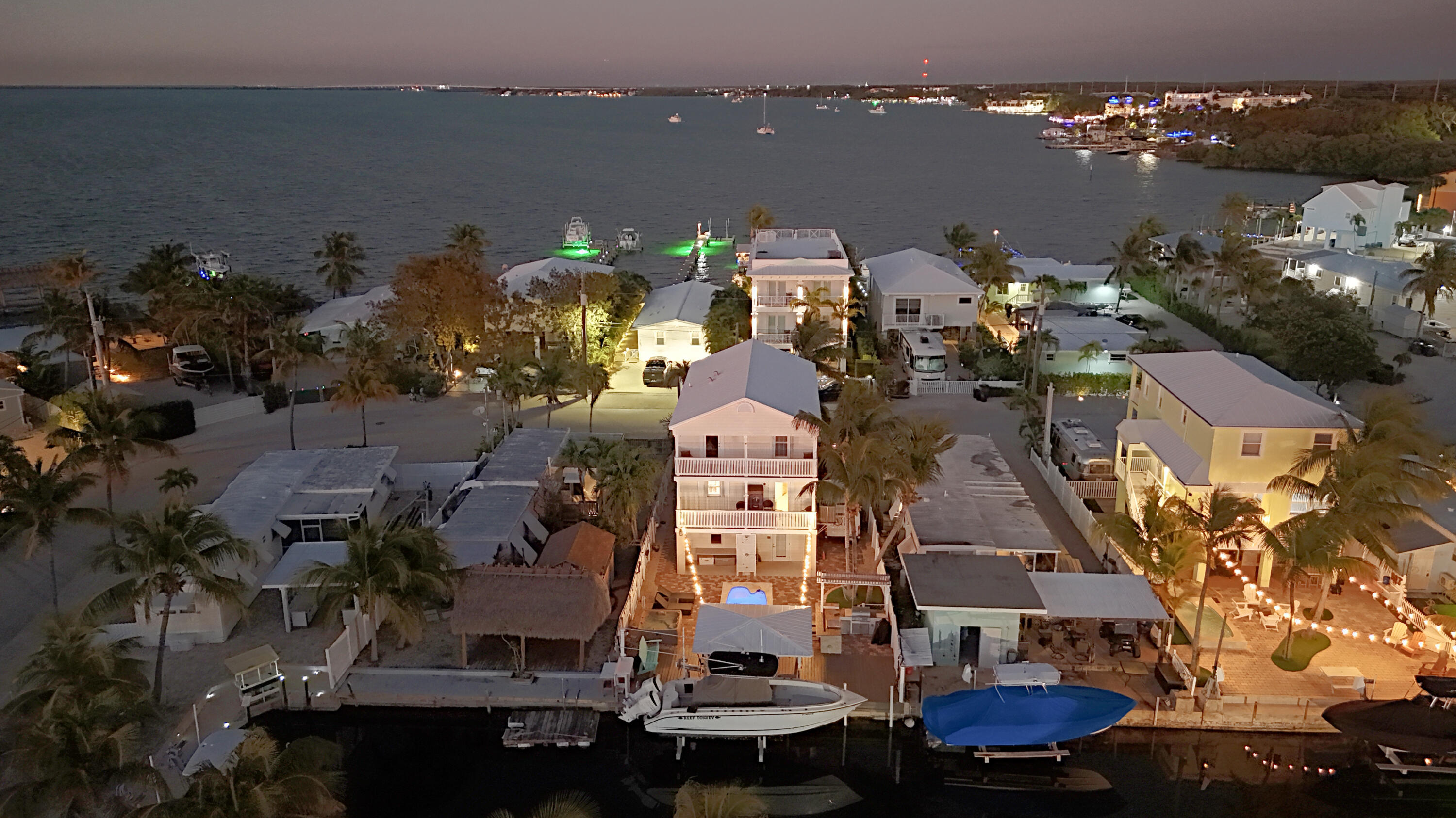 1313 Calder Road Key Largo, FL 33037 - Photo 3 of 72 Aerial View of Home from Canal