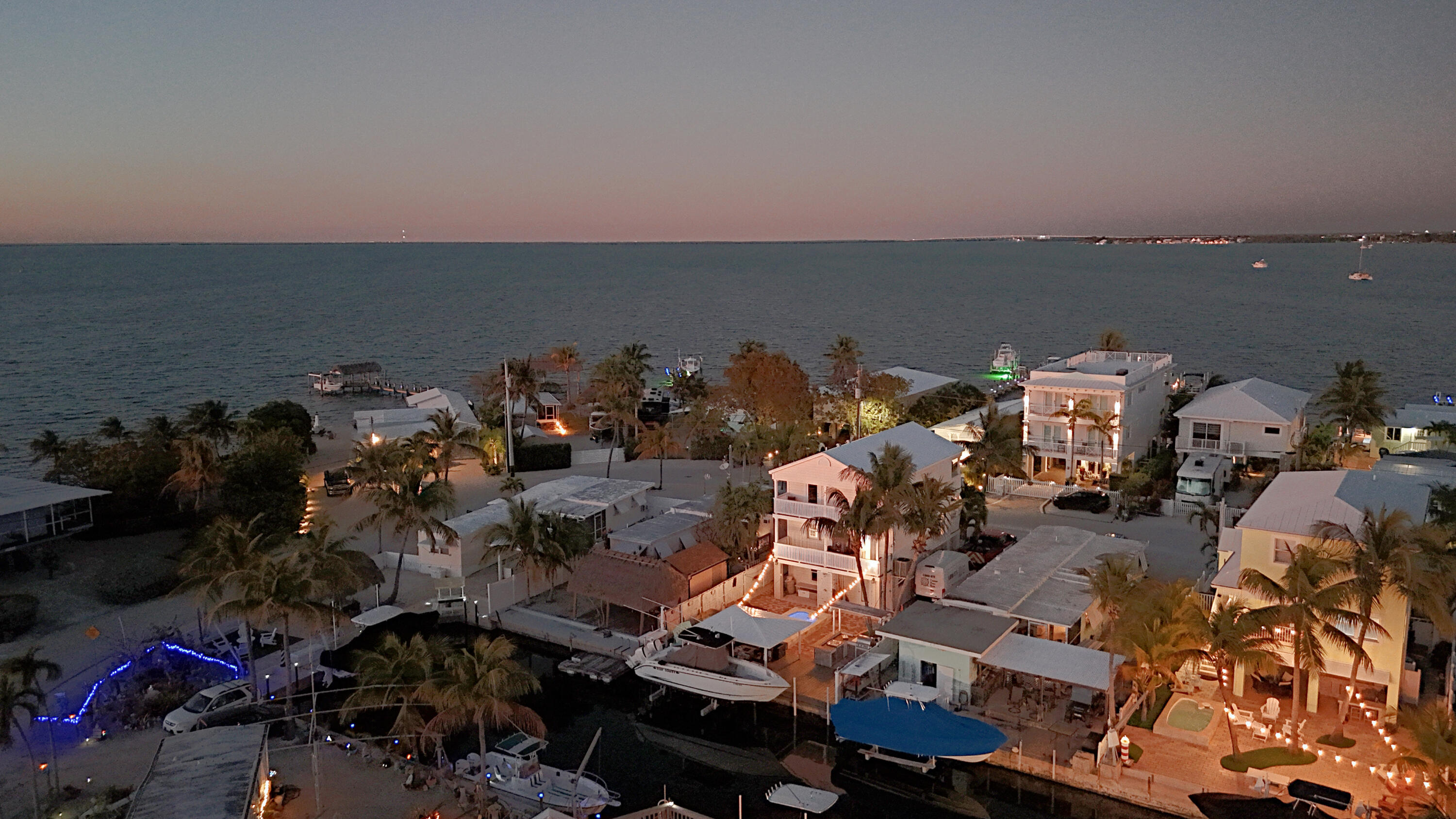 1313 Calder Road Key Largo, FL 33037 - Photo 59 of 72 Aerial View of Home from Canal