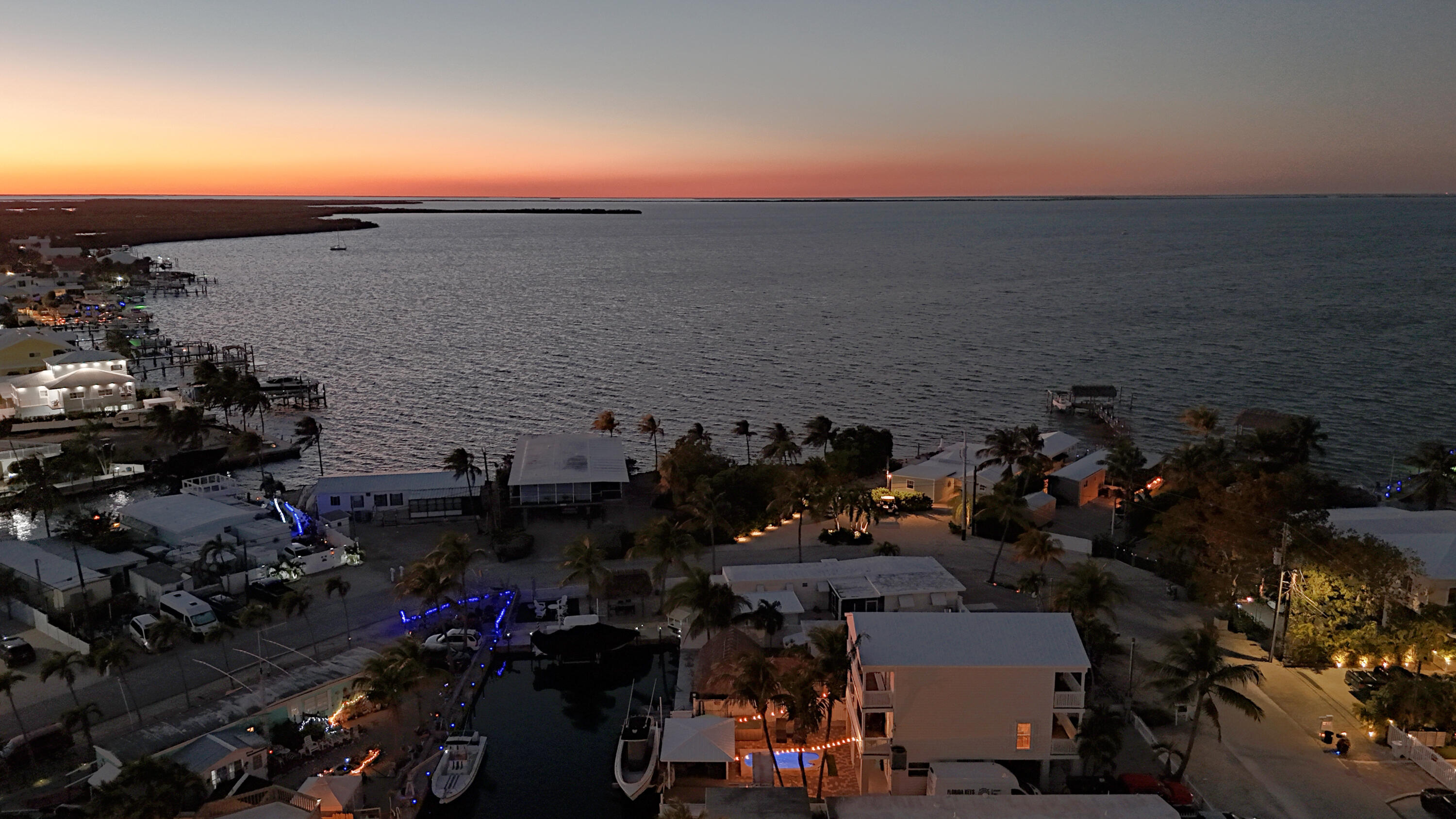 1313 Calder Road Key Largo, FL 33037 - Photo 62 of 72 Aerial View of Home from Canal