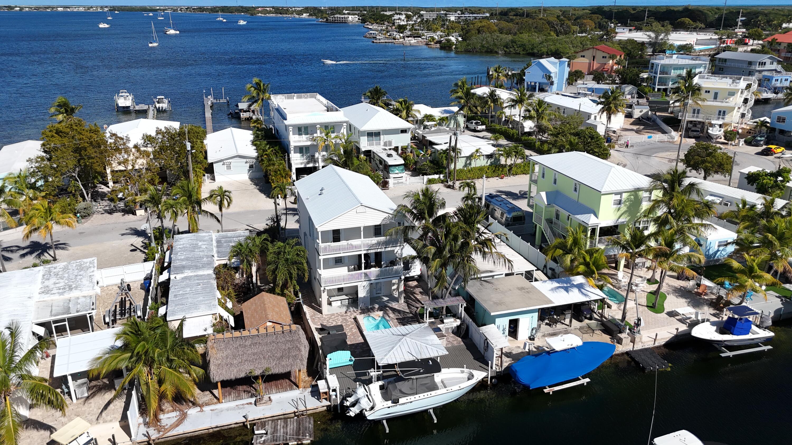 1313 Calder Road Key Largo, FL 33037 - Photo 63 of 72 Aerial view of canal and bay
