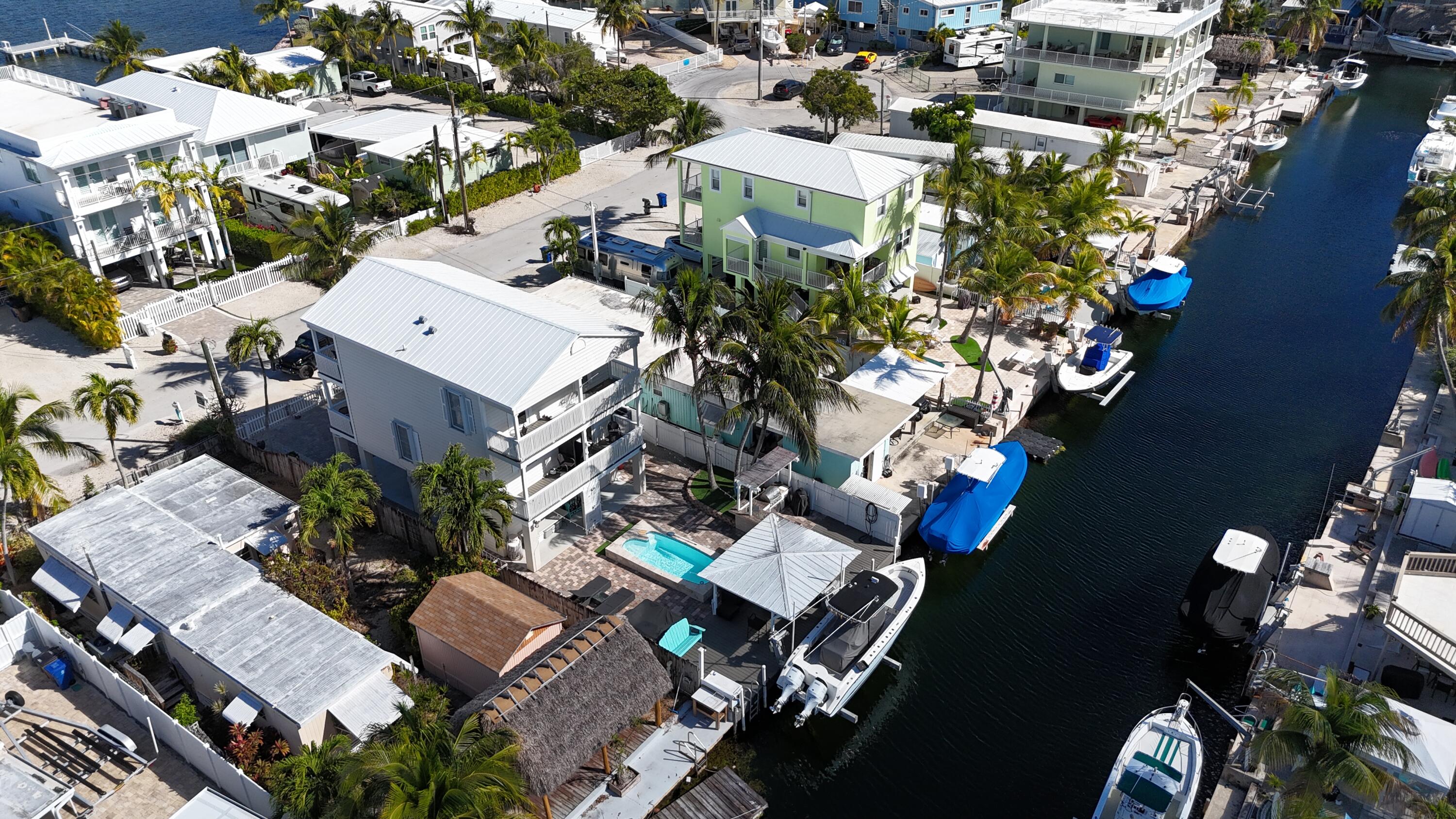 1313 Calder Road Key Largo, FL 33037 - Photo 68 of 72 Aerial View from Canal