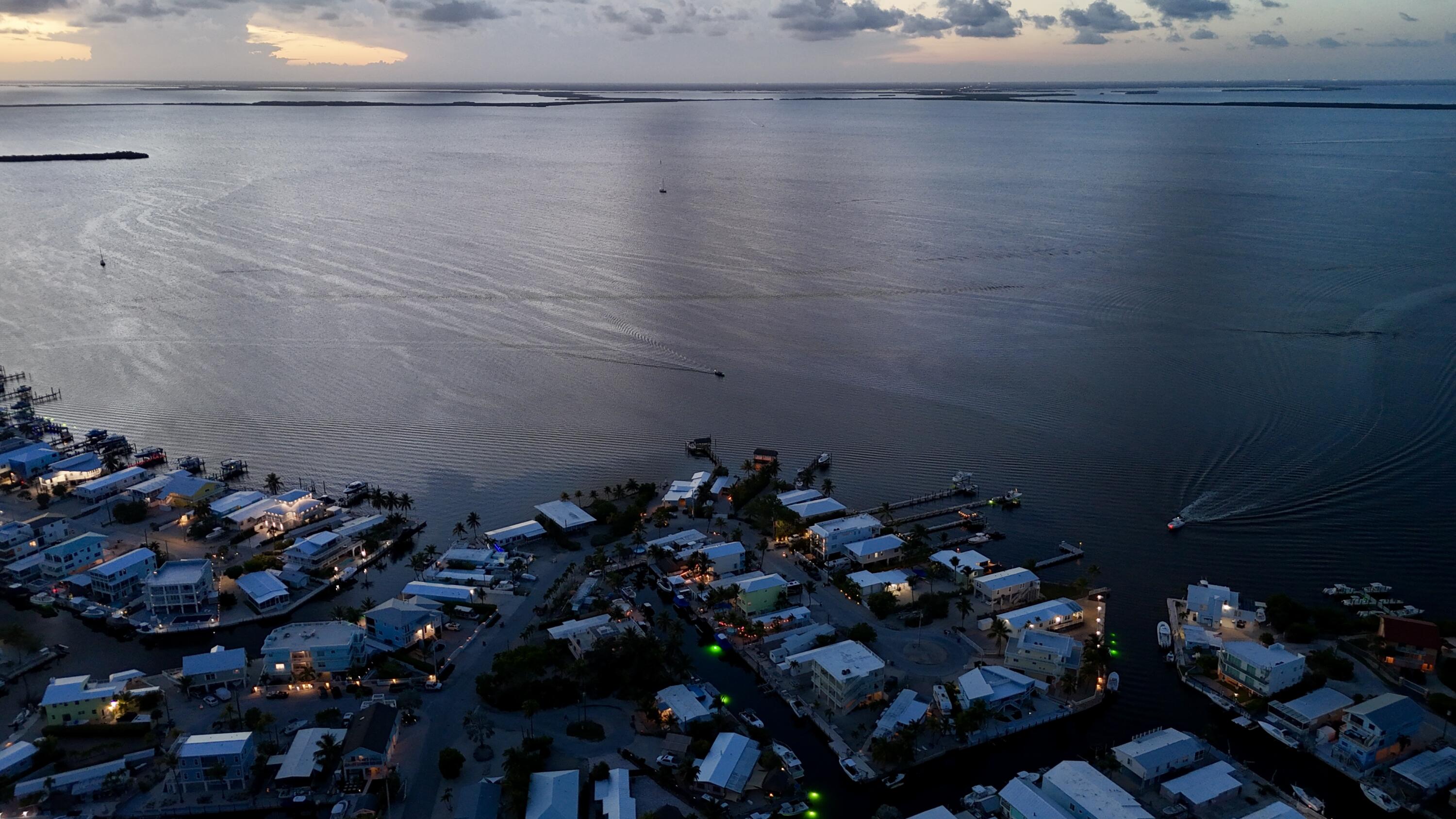 1313 Calder Road Key Largo, FL 33037 - Photo 78 of 81 Aerial View overlooking Sunset