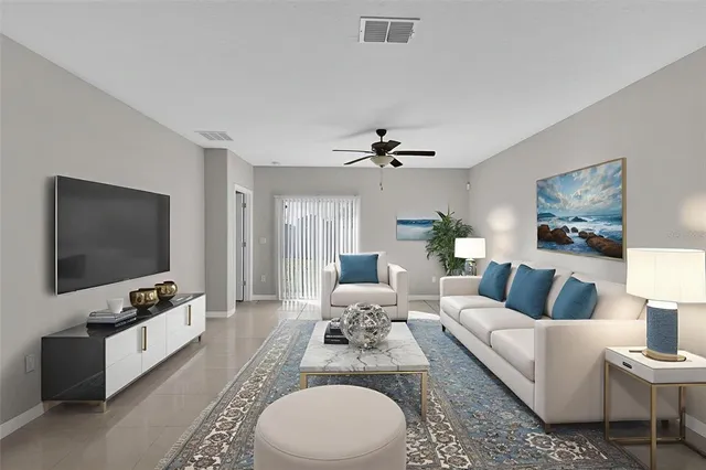 a view of an empty room