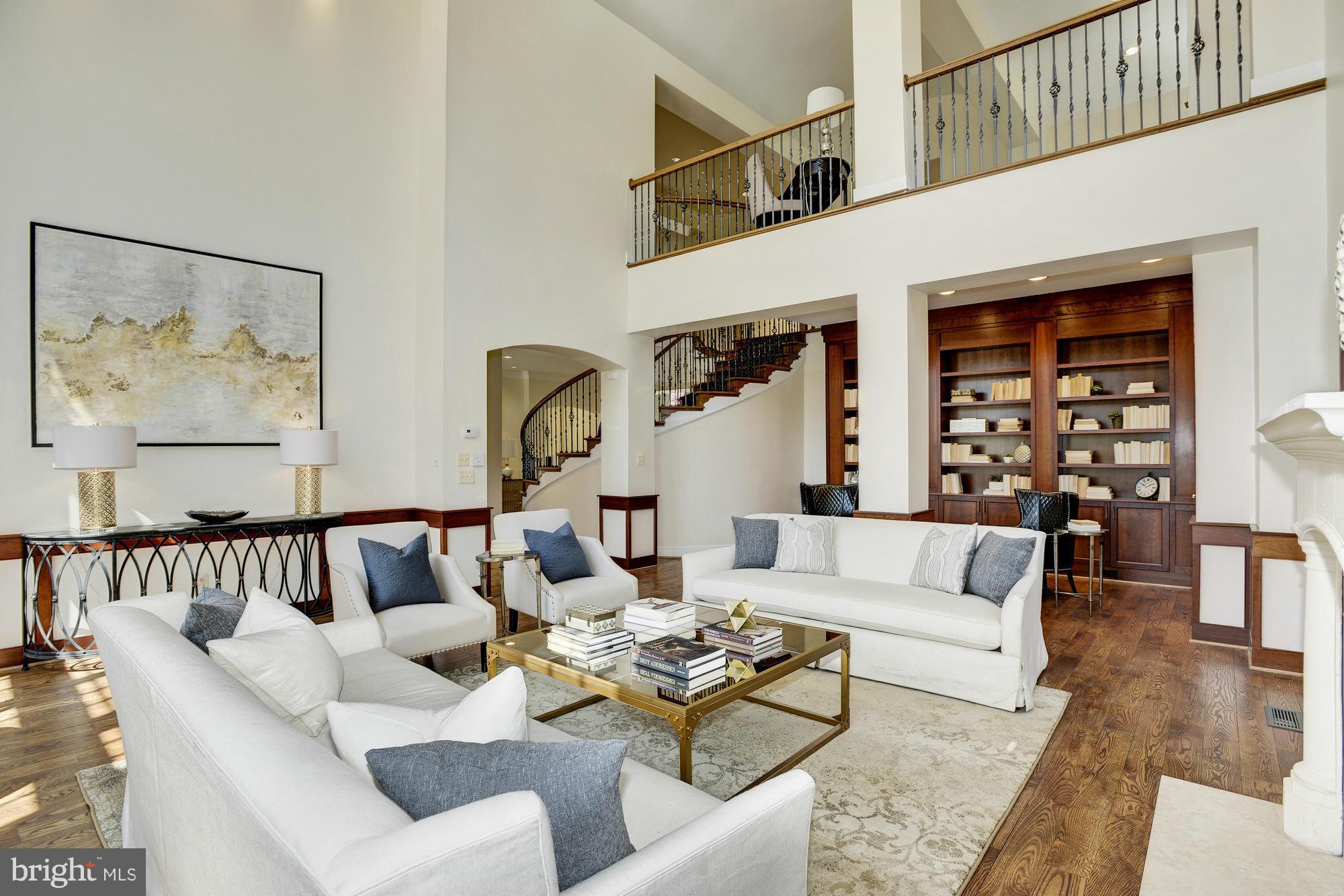 1017 Founders Ridge Lane McLean, VA 22102 - Photo 3 of 30 Living Room with Library