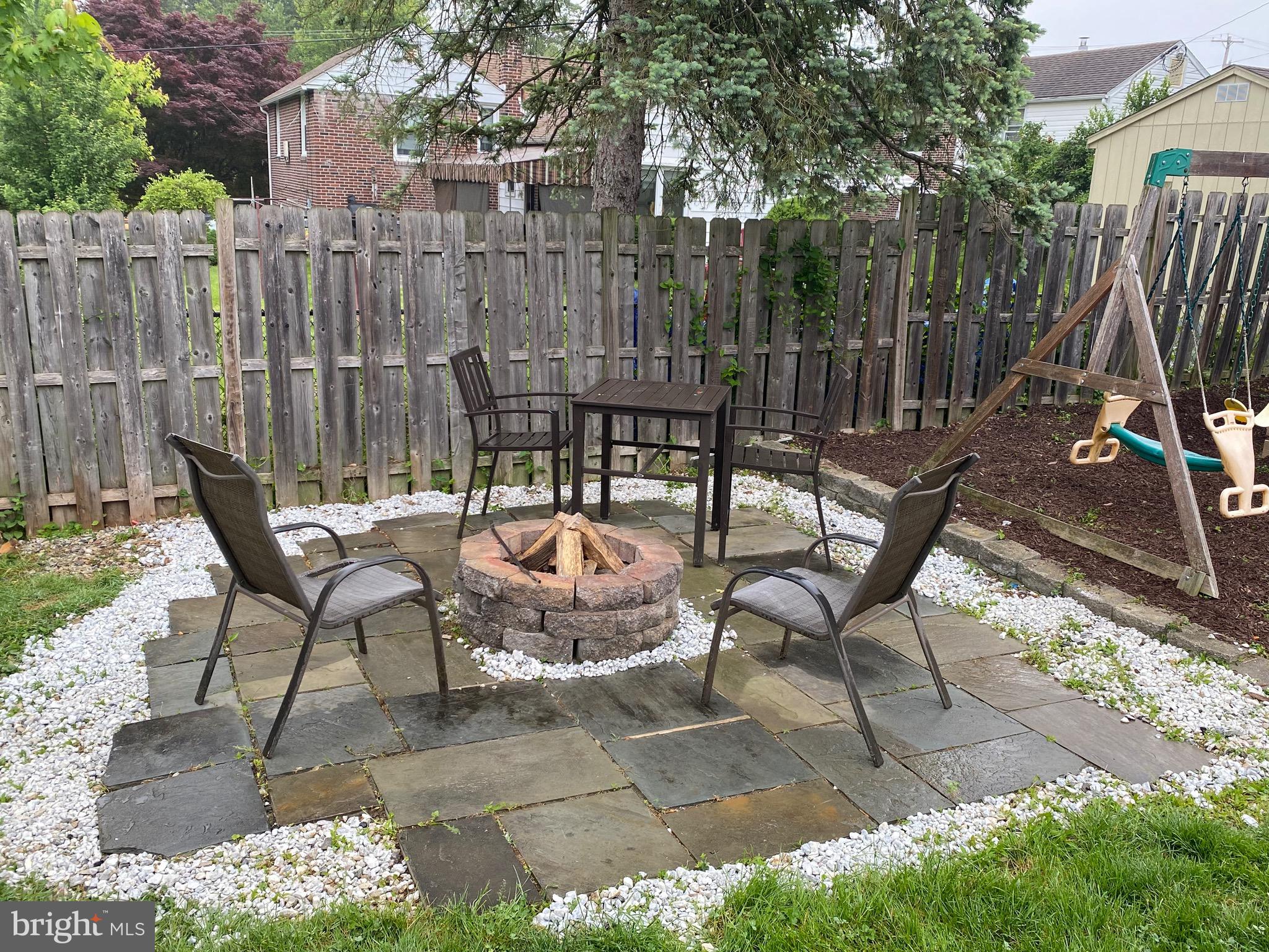 9 East Garden Road Broomall, PA 19008 - Photo 19 of 20 Fire Pit Area in back yard