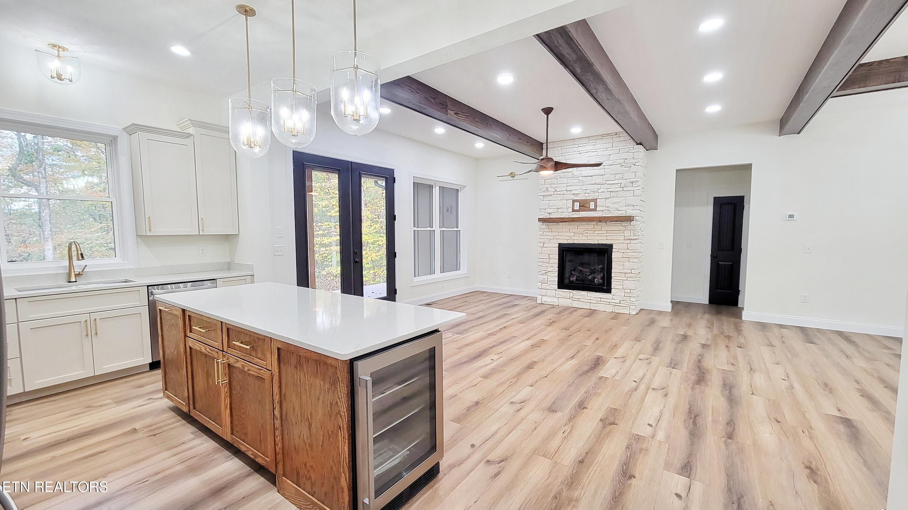 236 Meadowood Road Newport, TN 37821 - Photo 15 of 42 KITCHEN LIVING CUSTOM BEAM WORK