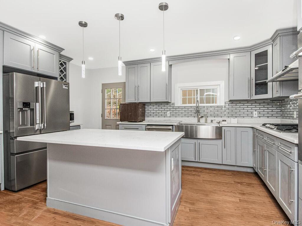 15 Lakeview Road North Salem, NY 10560 - Photo 8 of 20 Kitchen with stainless steel appliances and gray cabinets