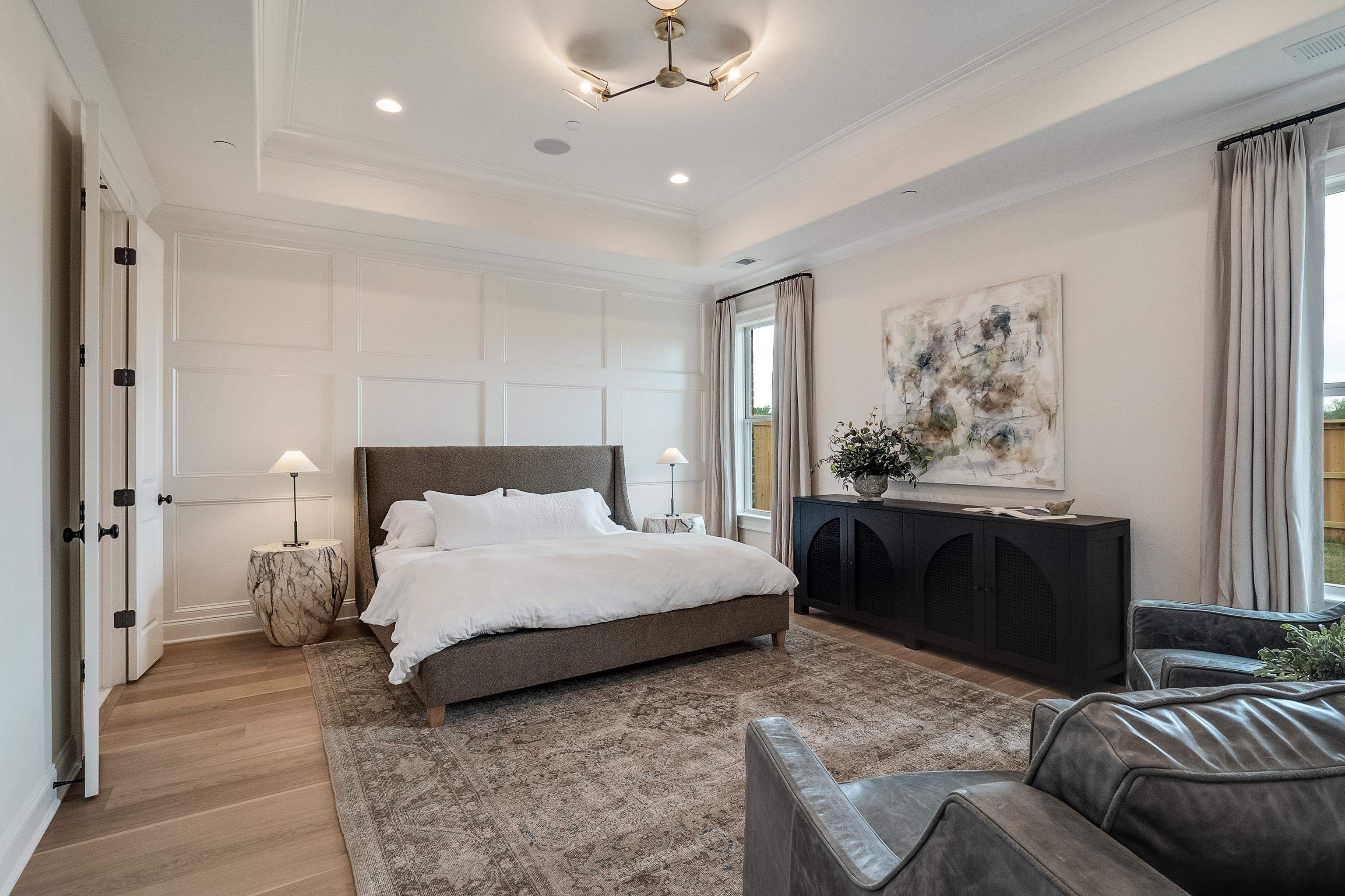 760 Cardinal Cove Collierville, TN 38017 - Photo 20 of 40 a bedroom with a bed and wooden floor