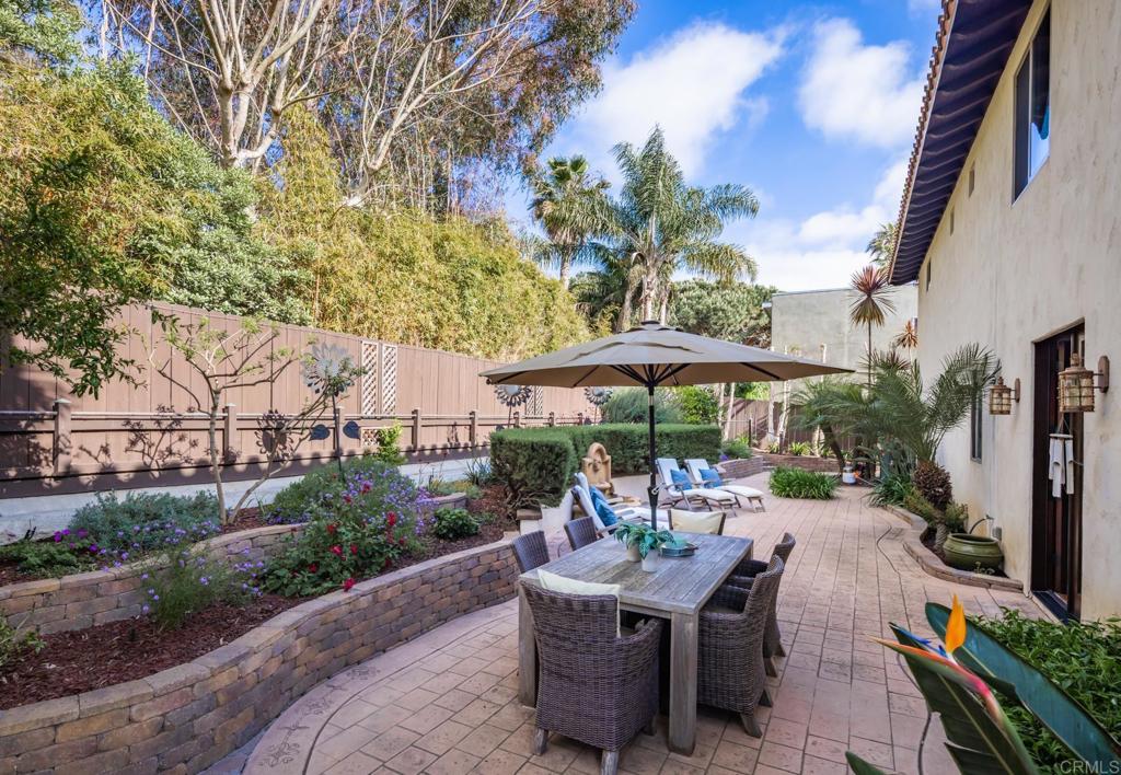1133 Hermes Avenue Encinitas, CA 92024 - Photo 36 of 40 an outdoor space with patio and white umbrellas