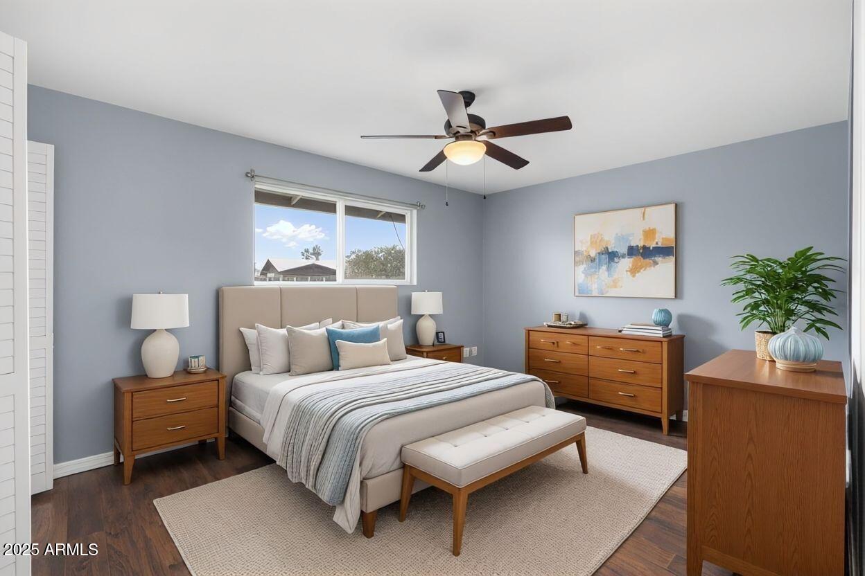 17 South Cholla Street Gilbert, AZ 85233 - Photo 21 of 37 a bedroom with a bed furniture and a window