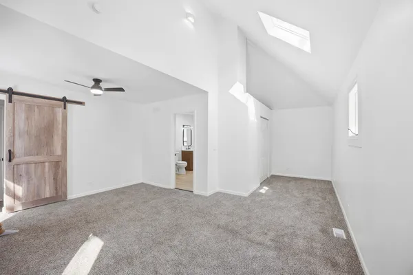 a view of an empty room