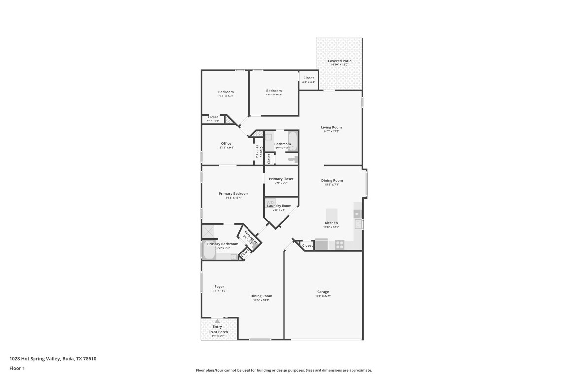 1028 Hot Spring Valley Buda, TX 78610 - Photo 37 of 39 a picture of a floor plan