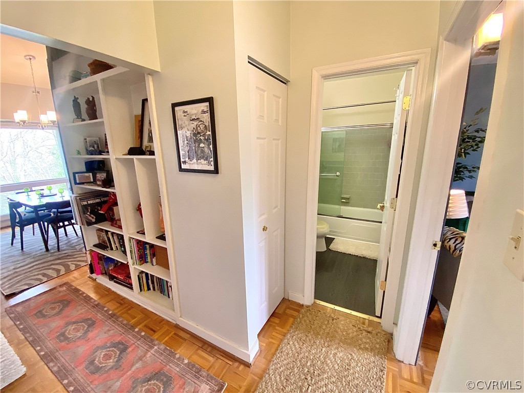 5220 Castlewood Road, Unit F Richmond, VA 23234 - Photo 12 of 26 Hallway into Main Living, Beds & Bath.