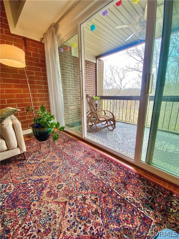 5220 Castlewood Road, Unit F Richmond, VA 23234 - Photo 21 of 26 Living onto Balcony