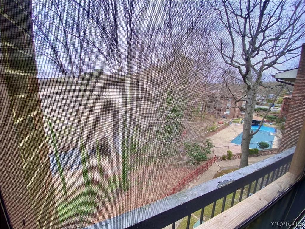 5220 Castlewood Road, Unit F Richmond, VA 23234 - Photo 24 of 26 View from Balcony to Stream, Trails, Pool