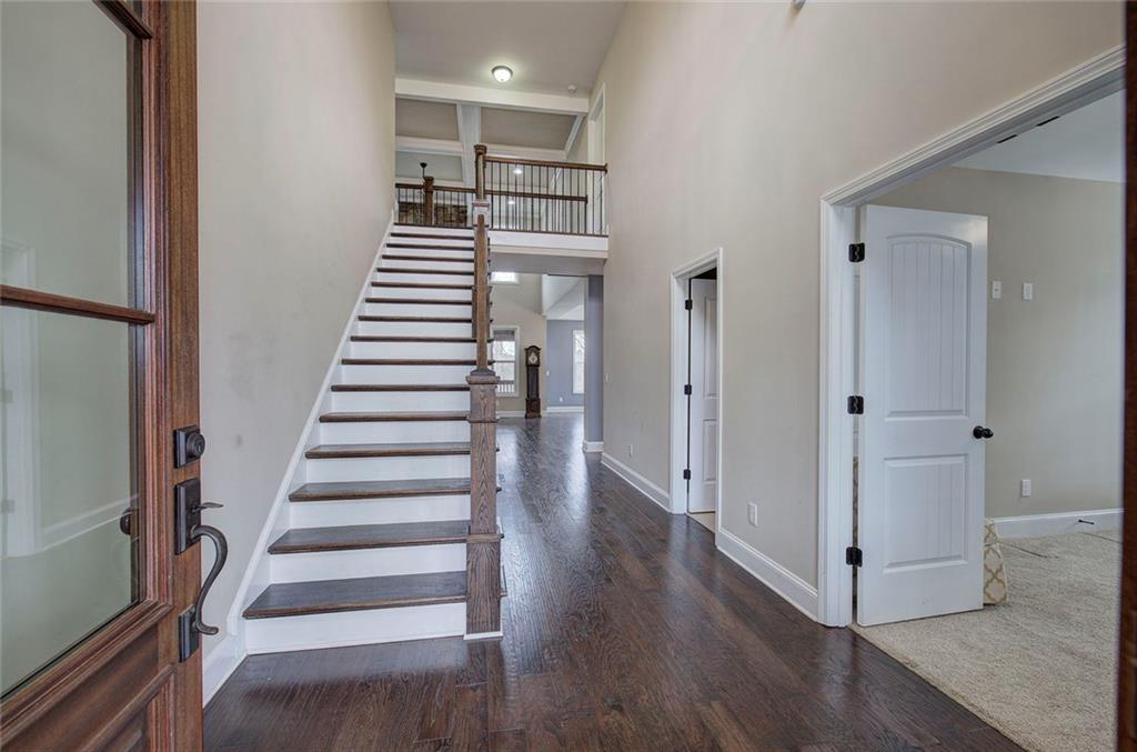 18 Weather View Trail Cartersville, GA 30121 - Photo 25 of 78 a view of a hallway with wooden floor and entryway