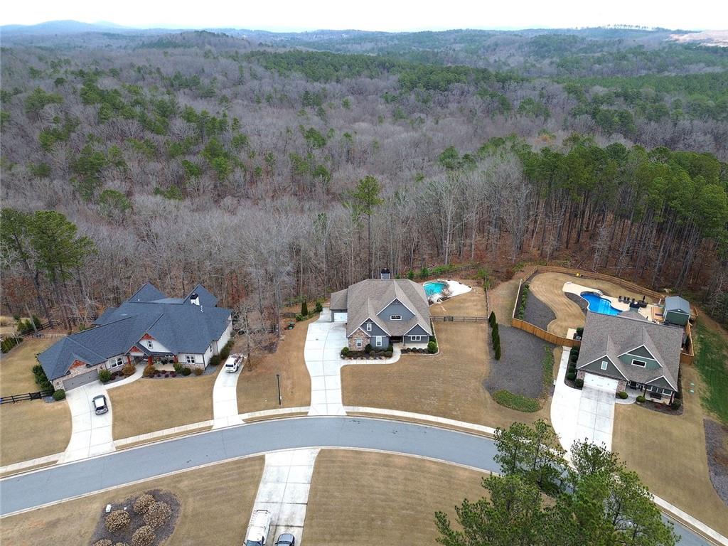 18 Weather View Trail Cartersville, GA 30121 - Photo 75 of 78 an aerial view of a house with pool