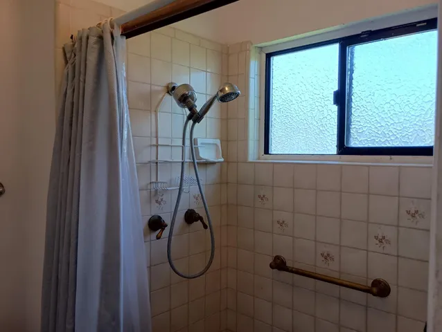 a view of a backyard of a house