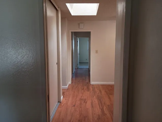 a kitchen with a stove and a microwave