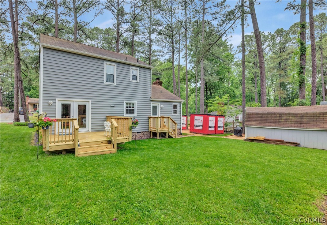4801 Wilconna Road Chesterfield, VA 23832 - Photo 23 of 25 a front view of house with yard and outdoor seating