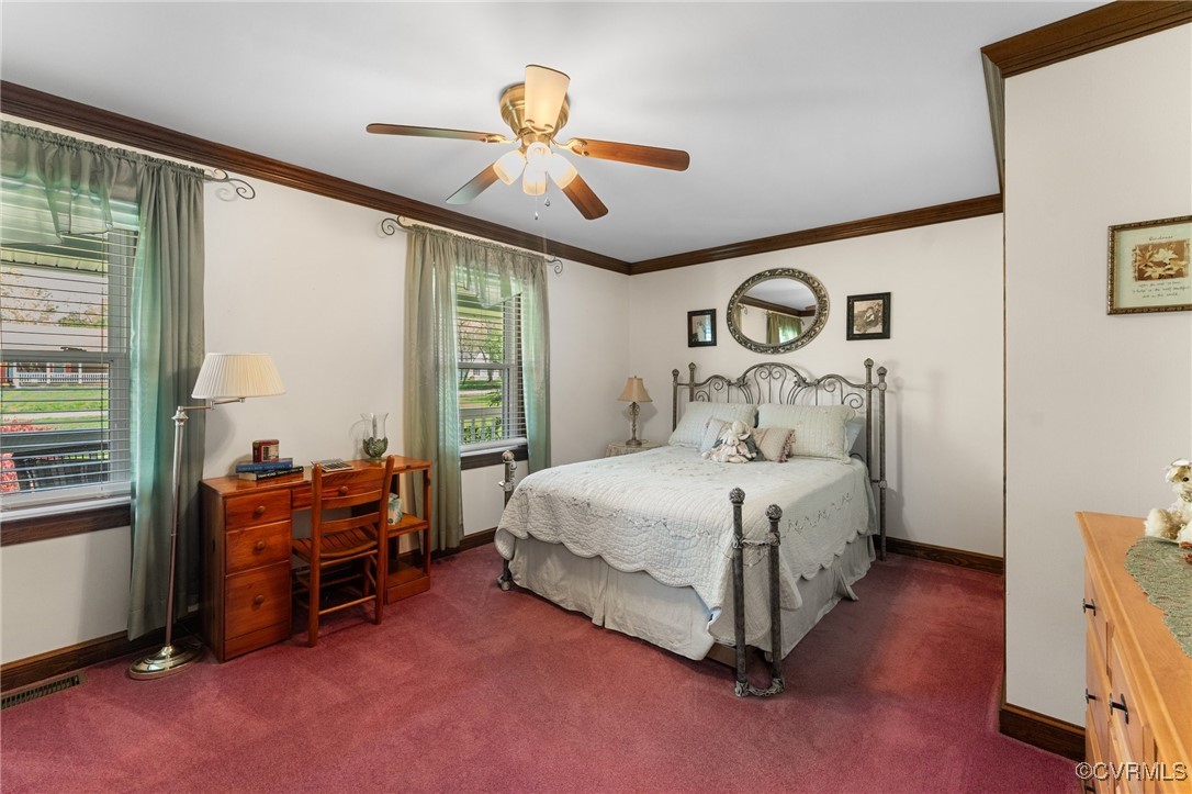 16287 Derby Ridge Road Montpelier, VA 23192 - Photo 24 of 50 Bedroom with carpet, visible vents, baseboards, an