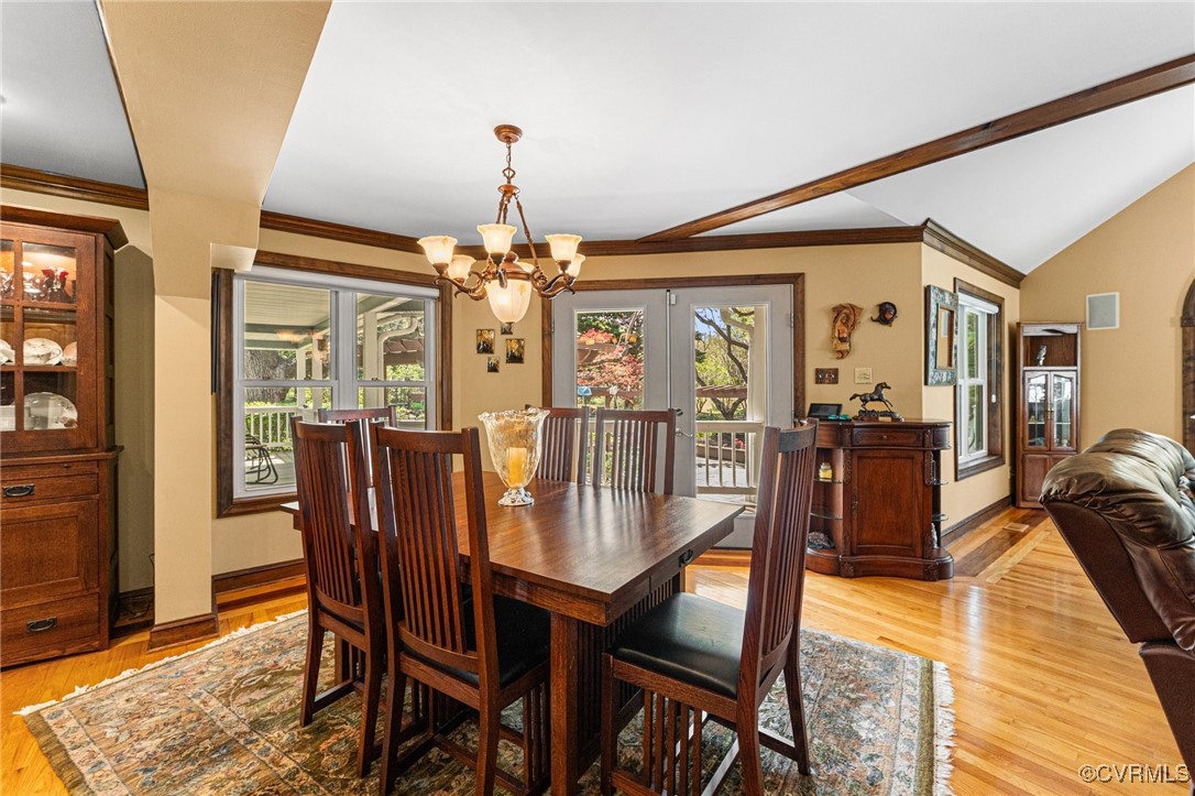 16287 Derby Ridge Road Montpelier, VA 23192 - Photo 34 of 50 Dining room featuring french doors, ornamental mol