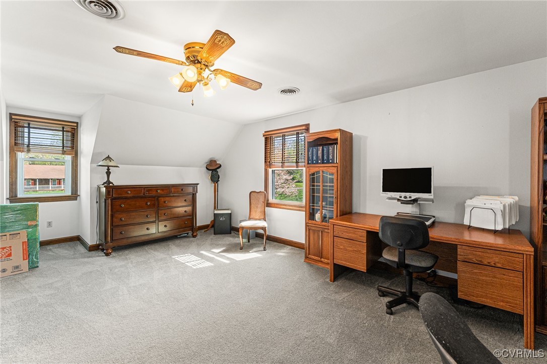 16287 Derby Ridge Road Montpelier, VA 23192 - Photo 40 of 50 Carpeted office space featuring baseboards, lofted
