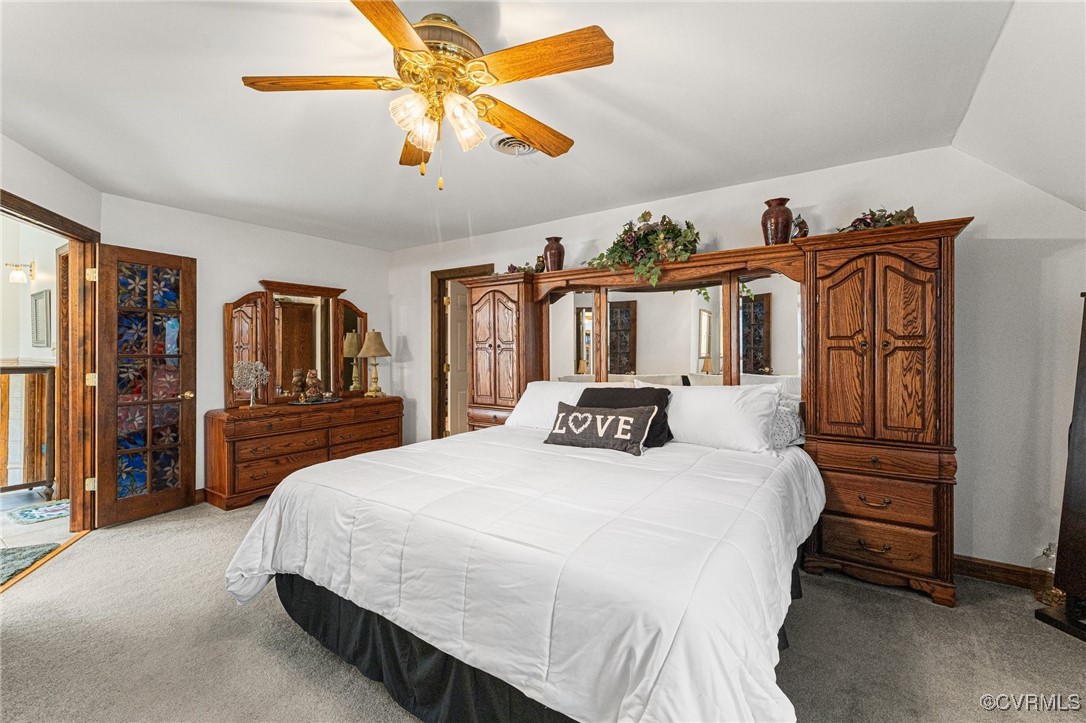 16287 Derby Ridge Road Montpelier, VA 23192 - Photo 41 of 50 Bedroom with carpet flooring and a ceiling fan